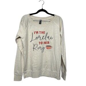 Instant Message Gilmore Girls Lorelai Rory Pullover Sweatshirt Womens M